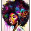 Fancy Artwork Canvas Wall Art :Beautiful African Woman - Photo