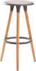 Generic Capri Wooden Leg Barstool - Dark Grey Photo