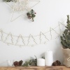 Ginger Ray Rustic Christmas Wooden Christmas Tree Bunting Photo