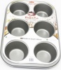 Metalix 6 Cup Non-Stick Muffin Baking Pan Photo