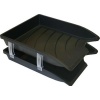Bantex B9864 2 Optima Letter Trays with 4 Risers Photo