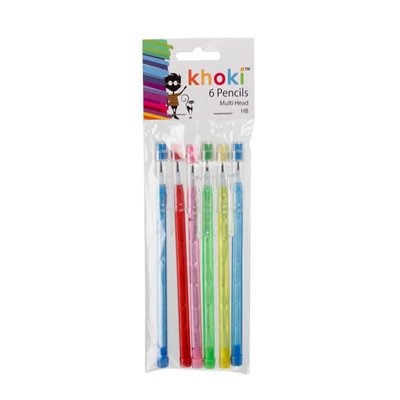 Photo of Classic Khoki Pencils Multi-Head HB 6 Piece 10 Pack