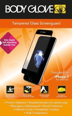 Photo of Black Body Glove Tempered Glass Screen Protector for iPhone 7