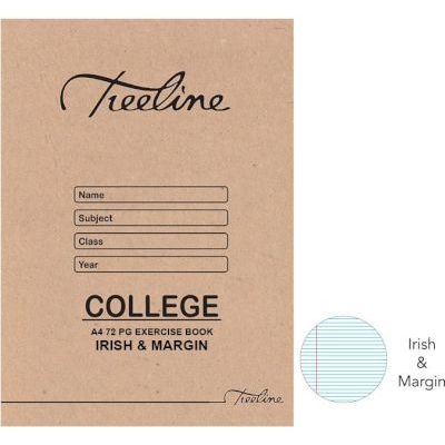 Photo of Treeline Irish and Margin College Exercise Book