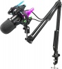 Fifine K651 USB Dynamic Microphone with RGB Arm Desk Mount Kit Photo