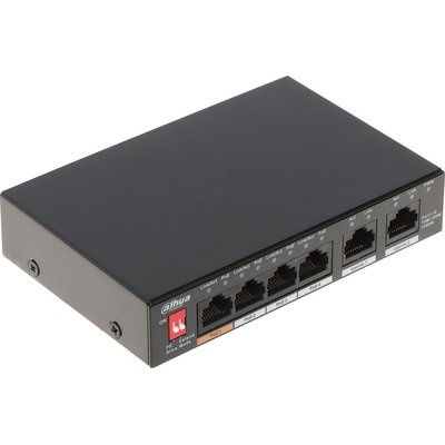 Photo of Dahua 6-Port Unmanaged Desktop Switch with 4-Port PoE total Budget 60W