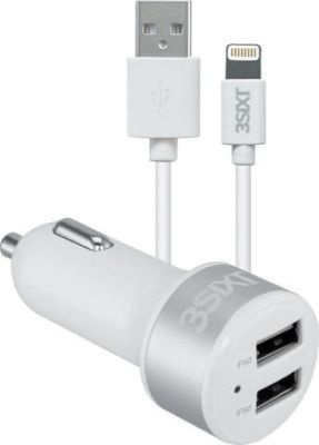 Photo of 3SIXT Dual USB Lightning Car Charger with Cable