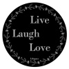 Lifespace "Live Laugh Love" Drinks Coasters Photo