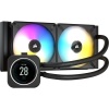 Corsair Wasserkühler ICue H100i Elite LCD Processor All-in-one liquid cooler Black iCUE ELITE Display Liquid CPU Cooler Photo