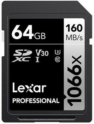 Photo of Lexar 128GB Professional Silver Series 1066x UHS-I SDXC Memory Card