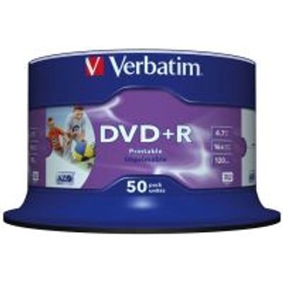 Photo of Verbatim AZO Printable 16x DVD R 50 Pack on Spindle
