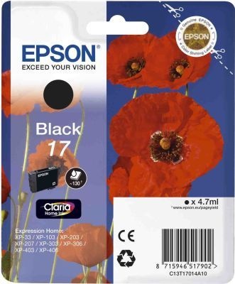 Photo of Epson No.17 Black ink Cartridge