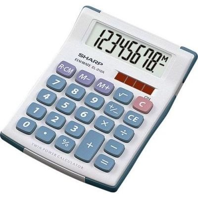 Photo of Sharp EL-331FB 10D Twin Power Mini Desk Calculator