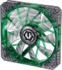 Bitfenix Spectre Pro Transparent Fan with Green LED and Curved Design Fin for Focused Airflow Photo