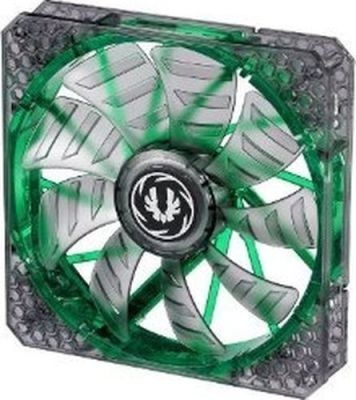 Photo of Bitfenix Spectre Pro Transparent Fan with Green LED and Curved Design Fin for Focused Airflow