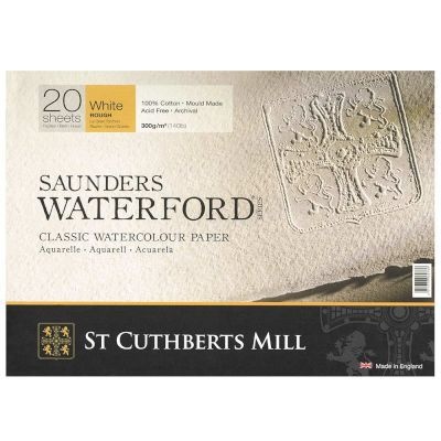 Photo of Saunders Waterford Block - 300gsm - 26x36cm - 10x14in - 20 Sheets - Not