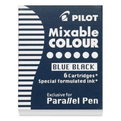 Photo of Pilot Parallel Lettering Pen Ink Cartridge - Set of 6 - Blue