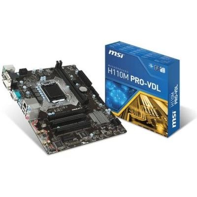 Photo of MSI H110M PRO-VDL Micro ATX Motherboard