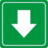 Parrot Products Parrot Sign - Symbolic Green Arrow Sign on White ACP Photo