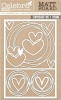 Celebr8 Matt Board Equi - Heart Scribble Frame Set Photo