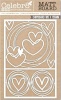 Celebr8 Matt Board Equi - Heart Scribble Frame Set Photo