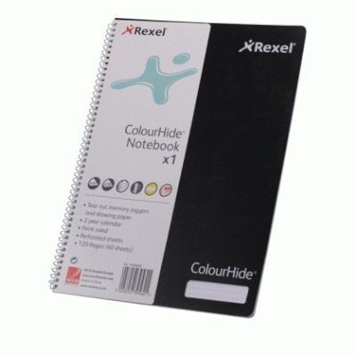 Photo of Rexel Colourhide Feint Rule Perforated Notebook with a 2 Year Calender