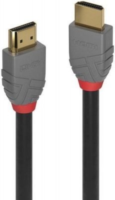 Photo of Lindy 36961HDMI cable 0.5 m Type A Black Grey 0.5m High Speed Cable Anthra Line