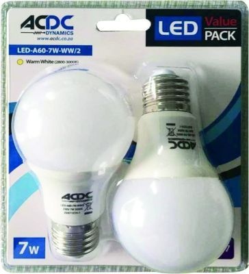 Photo of ACDC Warm White A60 E27 Led Lamp