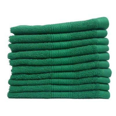 Photo of Bunty Plush 450 Face Cloth Bottle Green 30x30cms 450GSM Home Theatre System