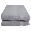 Bunty 's Plush 450 Bath Sheet Steel Grey 090x150cms 450GSM Photo