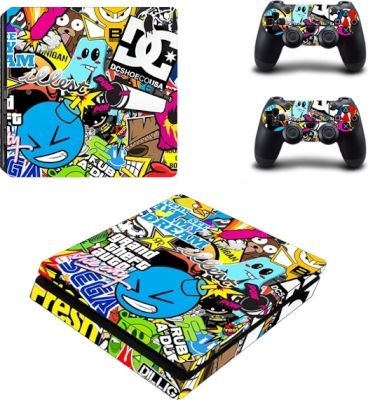 Photo of SKIN-NIT Decal Skin For PS4 Slim: Sticker Bomb 2019
