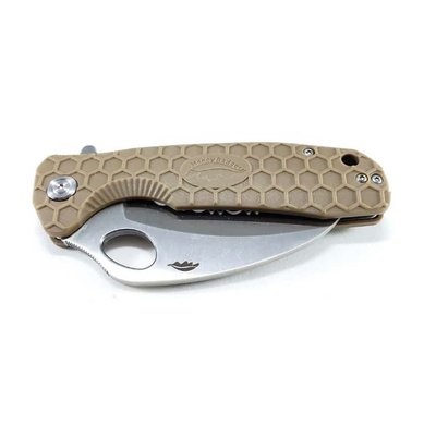 Photo of Honey Badger Claw Flipper Large Serrated - Tan