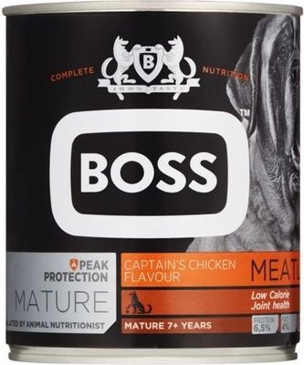 Photo of BOSS Mature Captain's Chicken Flavour - Tinned Dog Food - Dog Food - Meatloaf