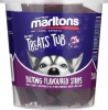 Marltons Semi Moist Treats Tub for Dogs - Biltong Flavoured Strips Photo