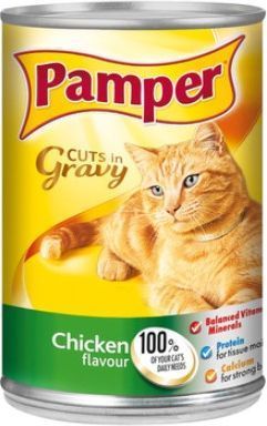 Photo of Pamper Cuts in Gravy - Chicken Flavour Tinned Cat Food