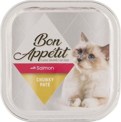 Photo of Bon Appetit Chunky Pate with Salmon - Cat Food in Aluminum Tub
