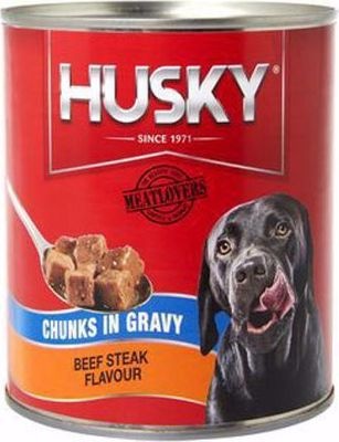 Photo of Husky Chunks in Gravy - Beef Steak Flavour Tinned Dog Food - Chunks in Gravy