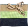 Trefoil 4 Stationery Hessian and Denim Shoulder Bag Photo
