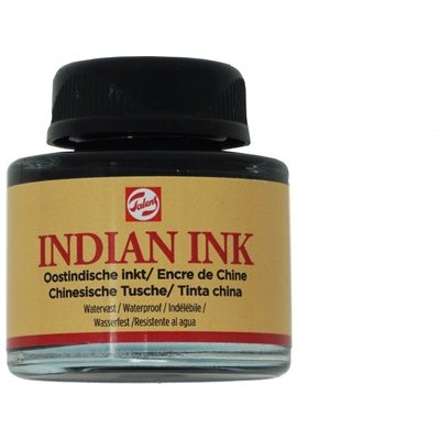 Photo of Royal Talens Talens Indian Ink - Black - in Glass Bottle
