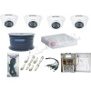 HikVision 4Ch 1MP Dome Security Camera Kit With 100M Cable Photo
