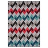 Carpet City Factory Shop Prismatic Replay Polyester Print Area Rug Photo