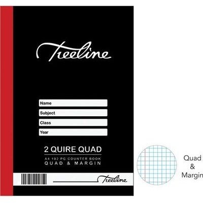 Photo of Treeline A4 2 Quire Hardcover Book - Quad and Margin