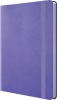 Bantex A5 PU Flexicover Lined Journal Notebook - Purple Photo
