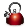 Campfire Stainless Steel Whistling Kettle - Red Photo