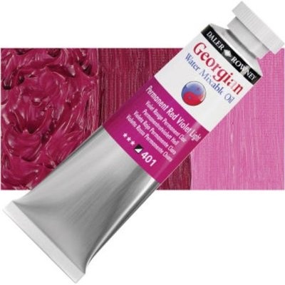 Photo of Daler Rowney DR. Georgian Water Mixable Oil - 401 Perm. Red Violet Light - Semi-Opaque