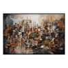 Fancy Artwork Canvas Wall Art :Abstract Piece Represents Intricate Mosai - Photo