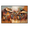 Fancy Artwork Canvas Wall Art :Abstract Composition Bursts With Energy - Photo