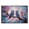 Fancy Artwork Canvas Wall Art :Gentle Swirls Pink Purple Blue Create - Photo