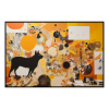 Fancy Artwork Canvas Wall Art :Warm Oranges Yellows Dominate Composition - Photo