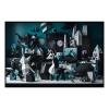 Fancy Artwork Canvas Wall Art :Bold Geometrical Forms Contrasting Tones - Photo